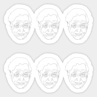 6 x David Attenborough Stickers Sticker